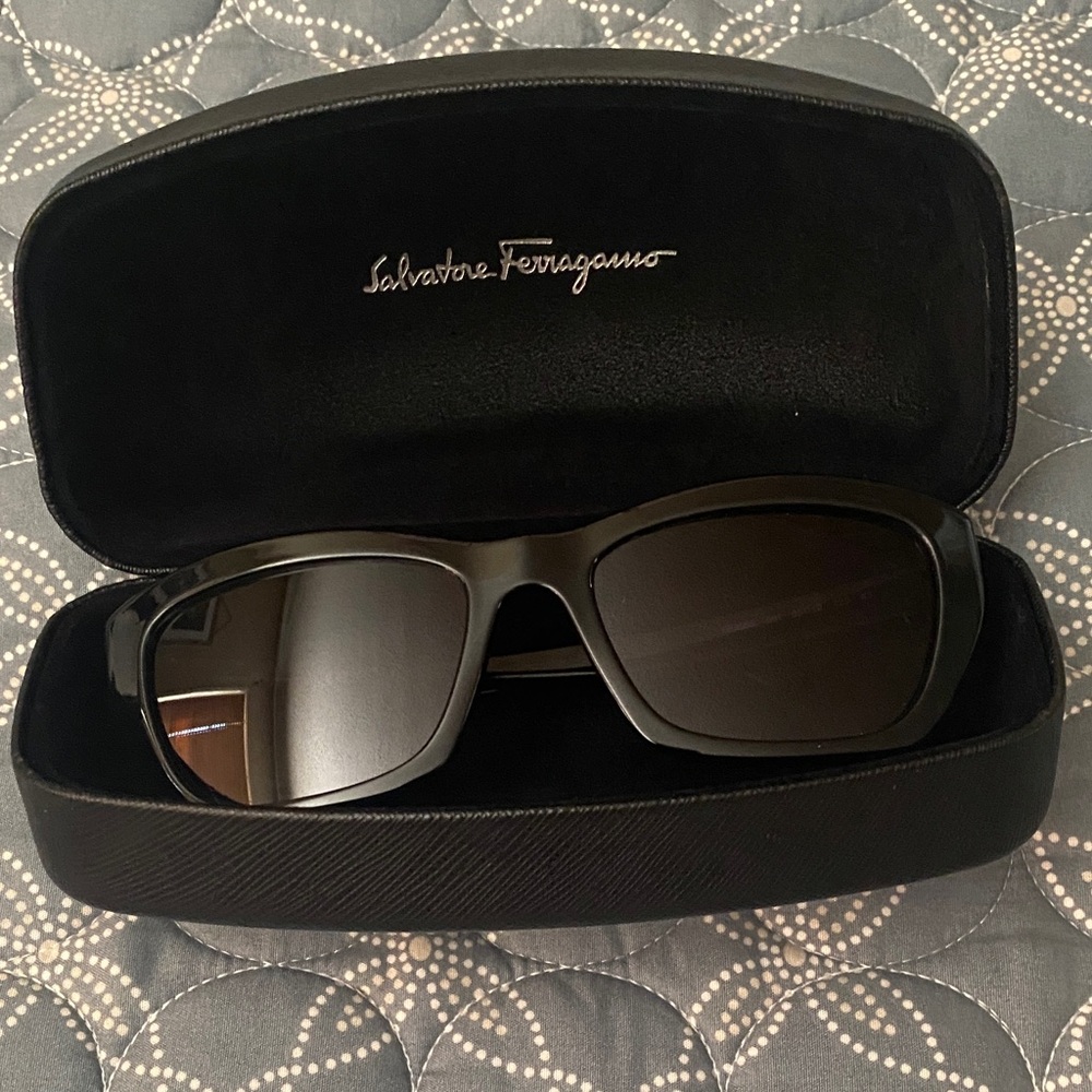 Salvatore Ferragamo Black Sunglasses